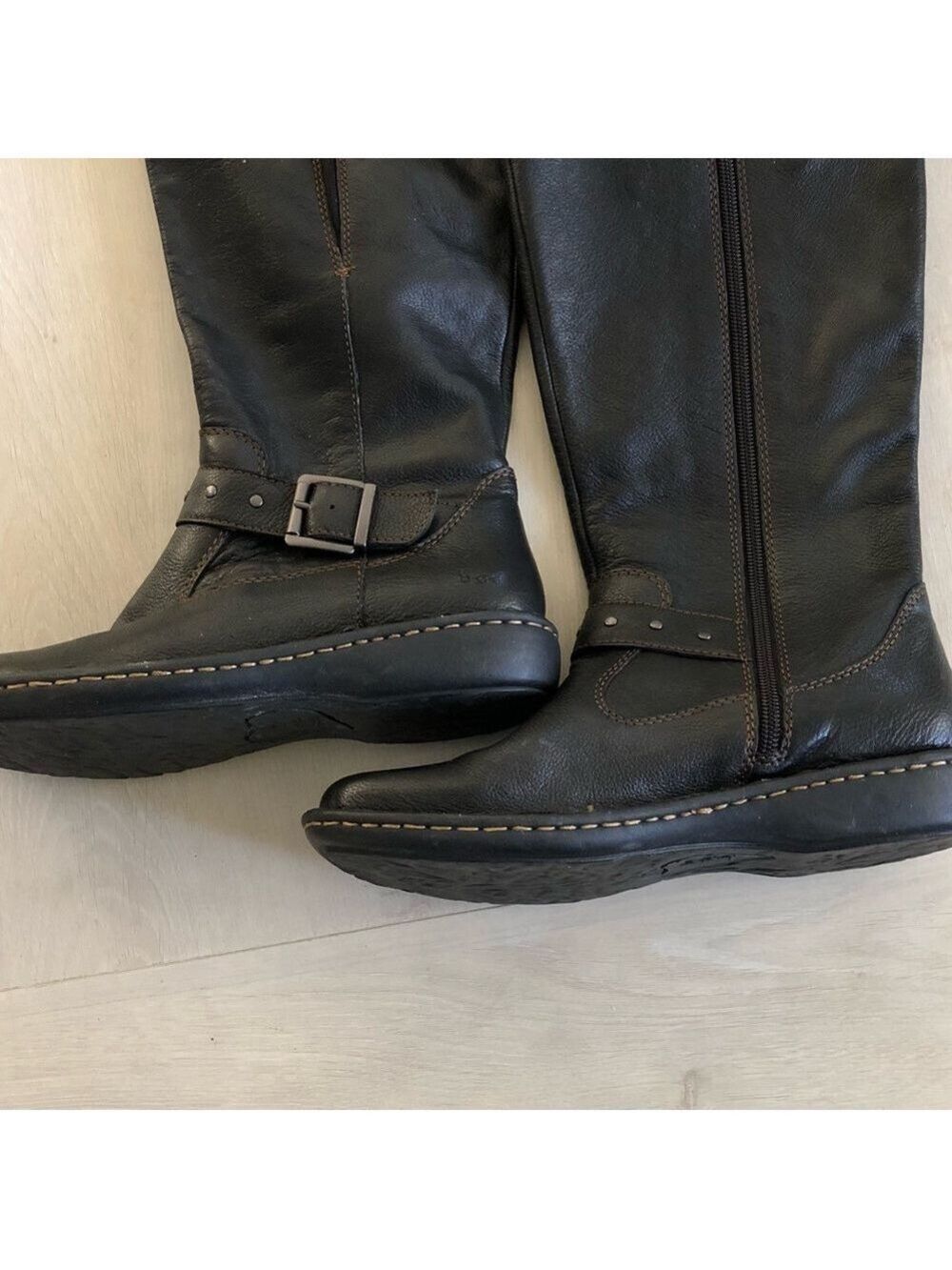 b.o.c. Boho Size 7M Oliver Leather Riding Boots Buttery Soft Pebble Grain Leathe - Picture 11 of 11